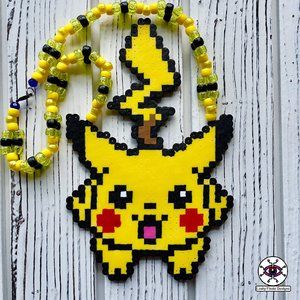 Pikachu Perler Necklace